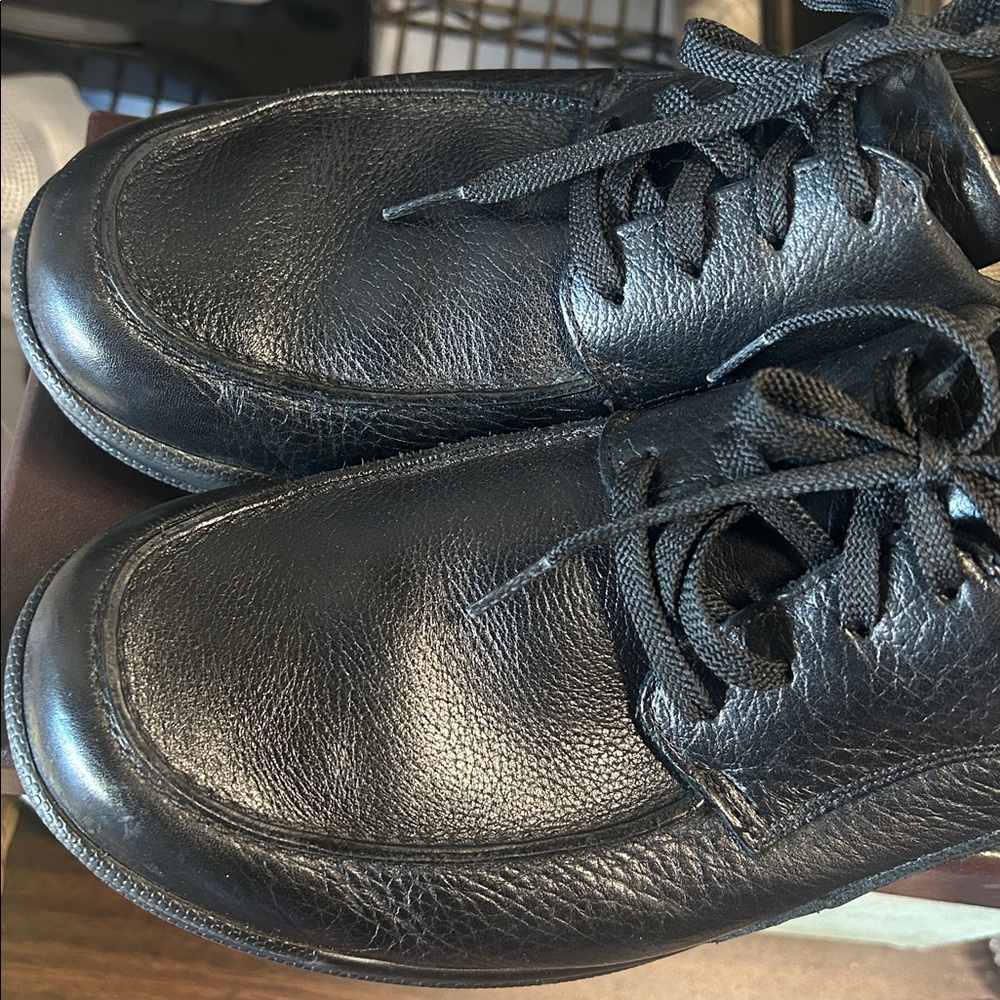 SAS Black Leather Oxfords - Picture 8 of 8